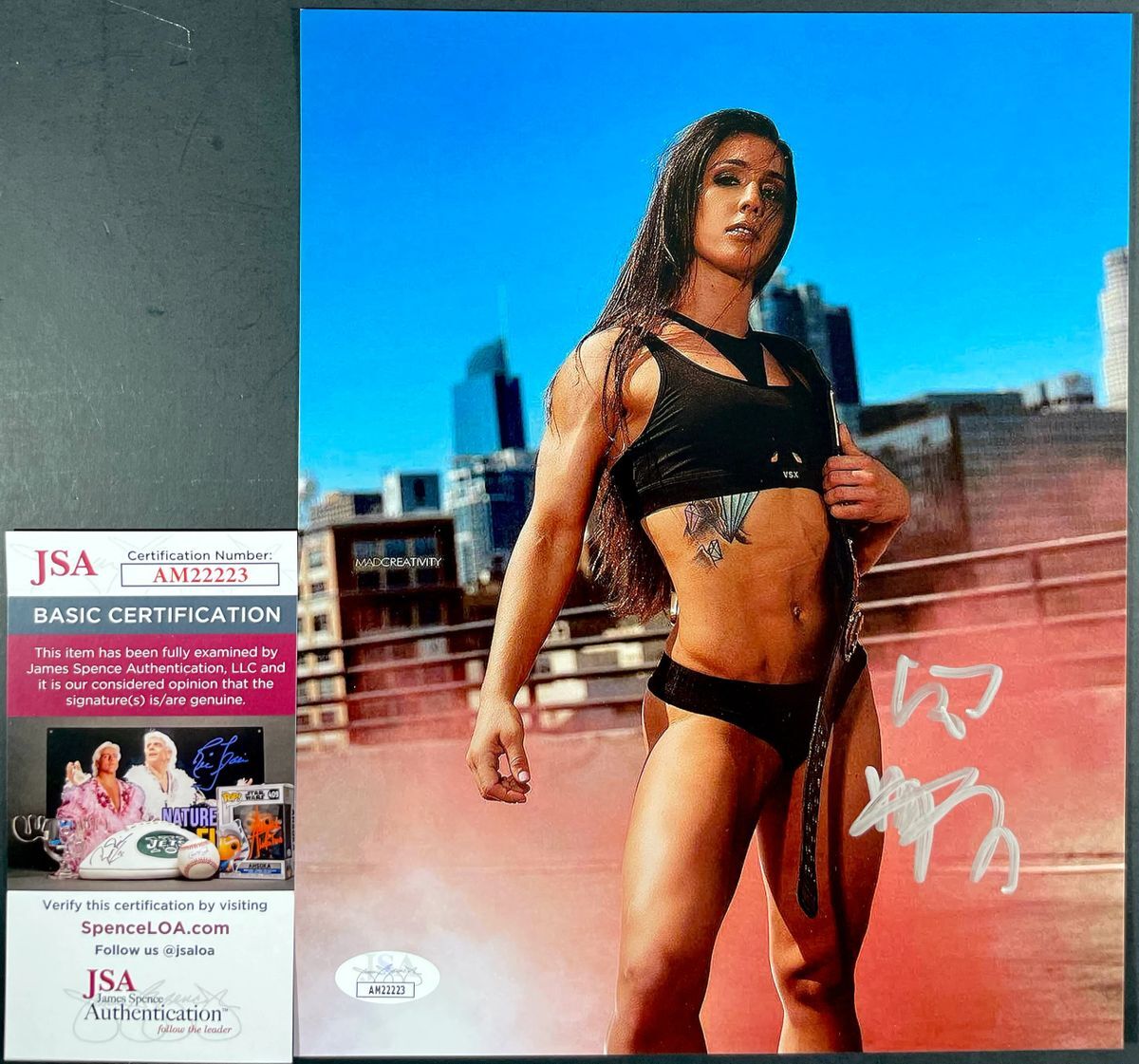 UFC Vanessa Demopoulos Signed 8x10 Photo A Autograph MMA Fighter JSA COA