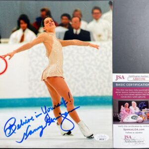 US Olympic Figure Skater Nancy Kerrigan Signed 8x10 Photo F Autograph JSA COA