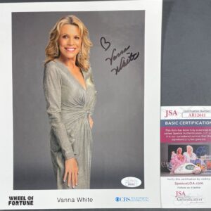 Vanna White Signed Wheel Of Fortune 8x10 Photo Autograph CBS JSA COA