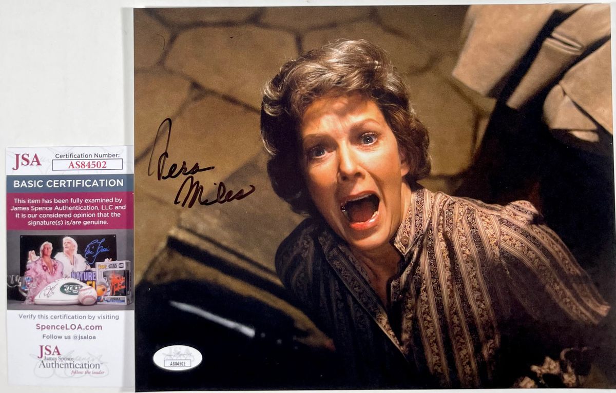Vera Miles Signed Anthony Perkin's Psycho II 8x10 Photo B Autograph JSA COA