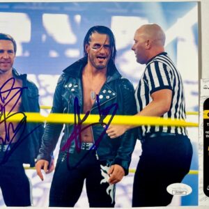 WWE Alex Shelley & Chris Sabin Signed Motor City Machine Guns 8x10 Photo JSA COA