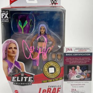 WWE Candice LeRae Signed Mattel Elite Series 87 Wrestling Figure NXT JSA COA