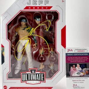 WWE Jeff Hardy Signed Mattel Ultimate Edition Figure Wrestling Autograph JSA COA