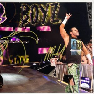 WWE Matt Hardy & Jeff Hardy Signed Hardy Boyz 11x14 Photo Q Autograph JSA COA