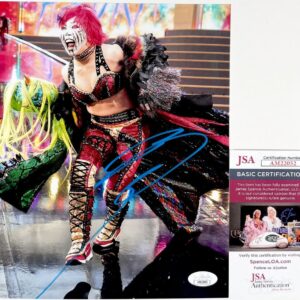 WWE NXT Asuka Signed Evil Asuka 8x10 Photo A Autograph WrestleMania JSA COA
