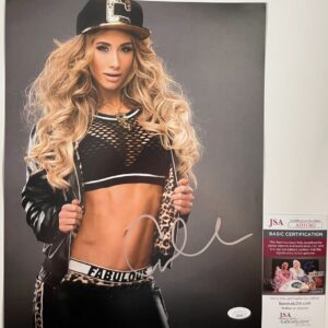 WWE NXT Carmella Signed 11x14 Photo B Autograph WrestleMania JSA COA