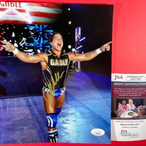 WWE NXT Chad Gable Signed 8x10 Photo B Autograph Alpha Academy JSA COA