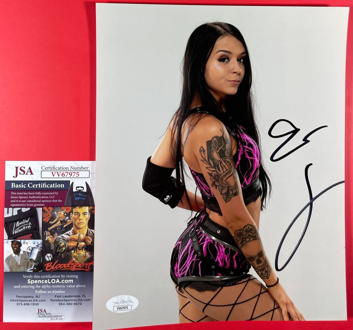 WWE NXT Cora Jade Signed 8x10 Photo E Autograph Takeover JSA COA