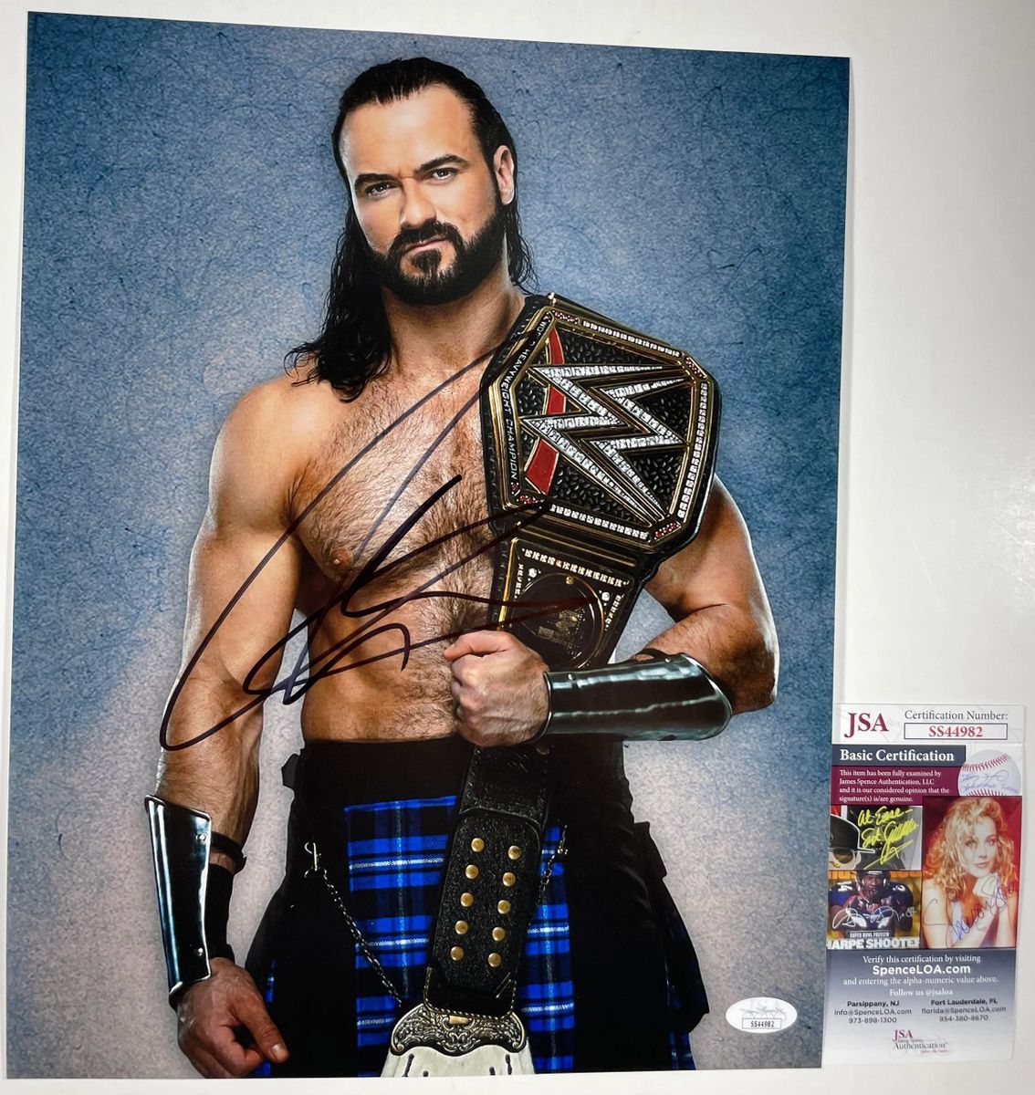 WWE NXT Drew McIntyre Signed 11x14 Photo D Autograph WrestleMania JSA COA