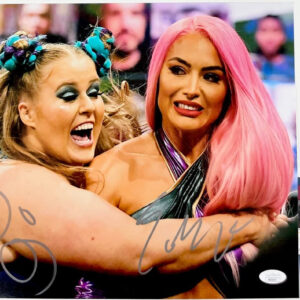 WWE NXT Eva Marie & Doudrop Signed 11x14 Photo C Authentic Autograph JSA COA