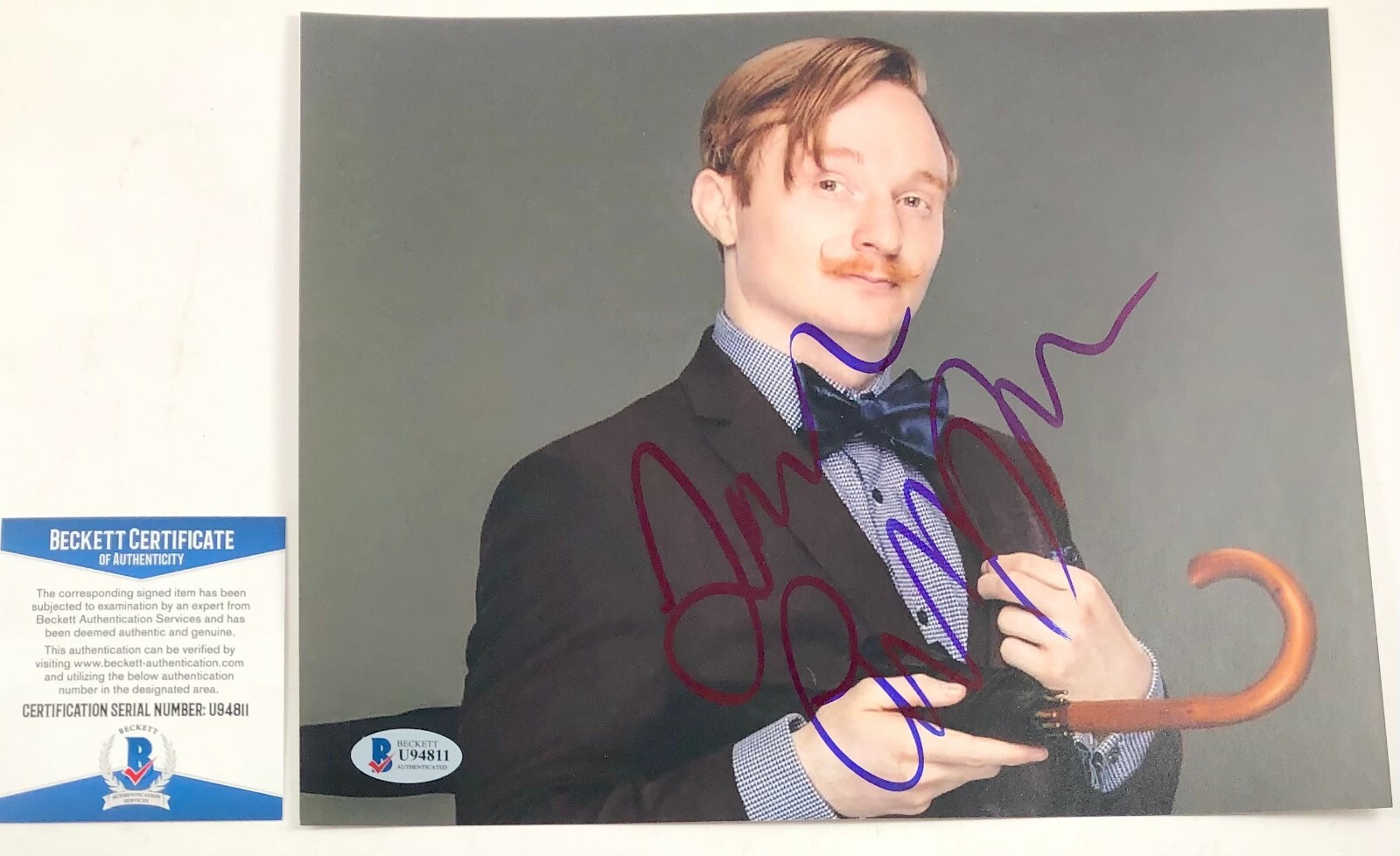 WWE NXT Gentleman Jack Gallagher Signed 8x10 Photo Autograph 205 Live BAS COA