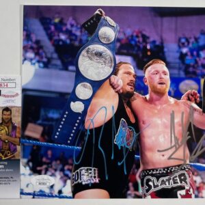 WWE NXT Heath Slater & Rhyno Signed 8x10 Photo A Autograph TNA IMPACT JSA COA