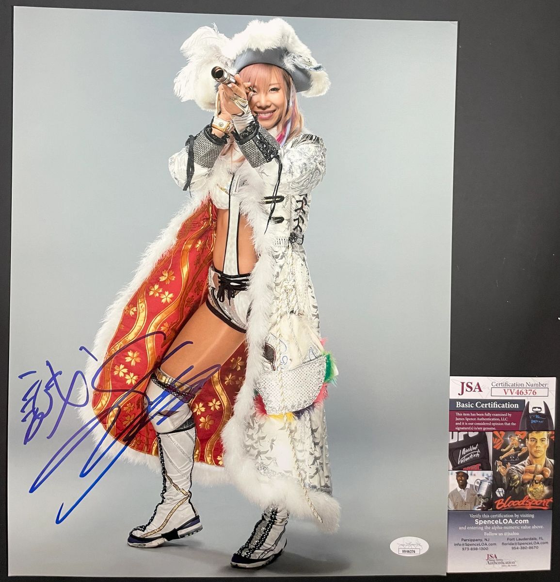 WWE NXT Kairi Sane Signed 11x14 Photo A Autograph WrestleMania JSA COA