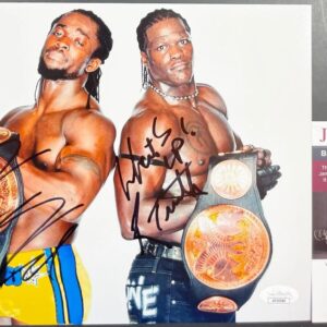WWE NXT Kofi Kingston & R-Truth Signed 8x10 Photo Authentic Autograph JSA COA