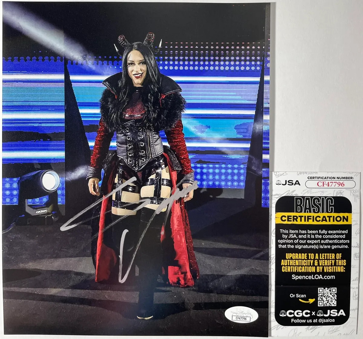 WWE NXT La Primera Stephanie Vaquer Signed 8x10 Photo B Autograph JSA COA