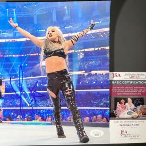 WWE NXT Liv Morgan Signed 8x10 Photo BV Autograph WrestleMania JSA COA