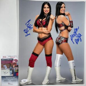 WWE NXT Peyton Royce & Billie Kay Signed IIconics 11x14 Photo D IMPACT JSA COA