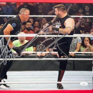 WWE NXT Shane McMahon & Kevin Owens Signed 11x14 Photo D Autograph JSA COA