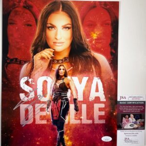 WWE NXT Sonya Deville Signed 11x14 Photo C Autograph Wrestlemania JSA COA