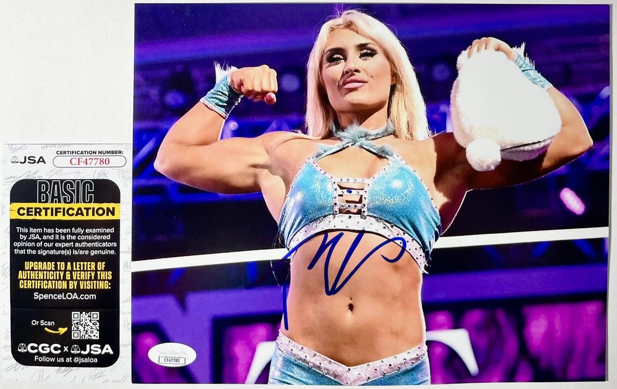WWE NXT Tiffany Stratton Signed 8x10 Photo H Authentic Autograph JSA COA