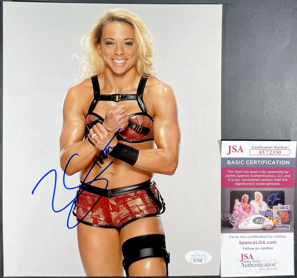 WWE NXT Zoey Stark Signed 8x10 Photo F Autograph WrestleMania JSA COA