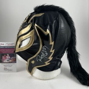 WWE Rey Mysterio Signed Luchador Mask WrestleMania 39 Official Merch JSA COA